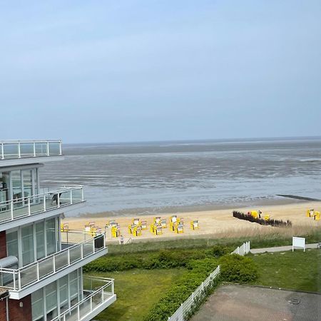 Traumhafte Ferienwohnung - Direkter Meerblick - 50M Zum Strand In Cuxhaven Duhnen In 1A Lage Im Haus Seehuette Esterno foto